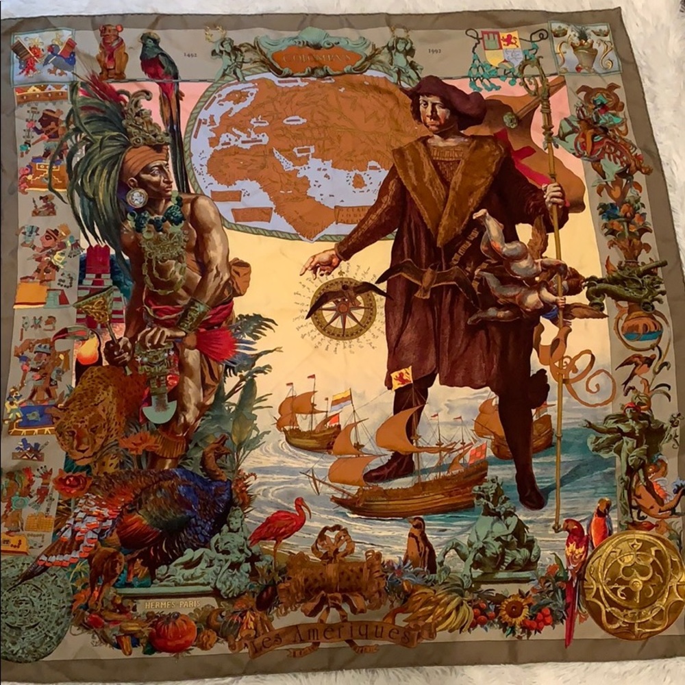 Authentic Hermès silk scarf